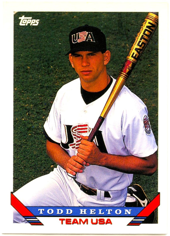 Todd Helton 1993 Topps USA Baseball Rookie