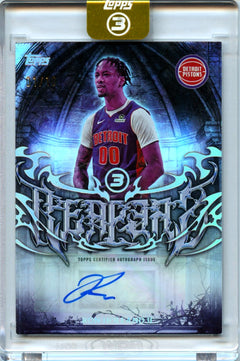 Ron Holland II 2025-26 Topps 3 Rim Reapers Black Auto SP 1/10-1