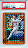 Ryan Mountcastle 2025 Topps Chrome Orange Geometric Refractor SP 8/25 PSA 10