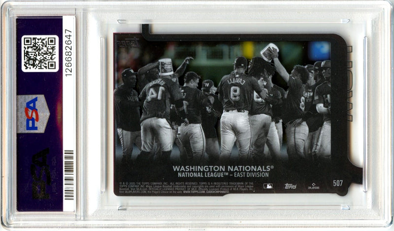 Washington Nationals 2025 Topps Clear SP 6/10 PSA 9-2