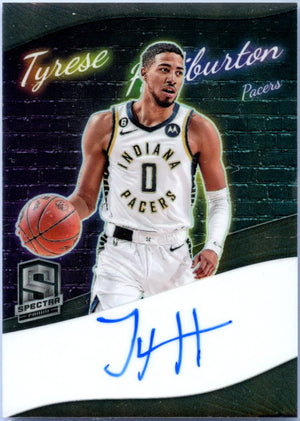 Tyrese Haliburton 2022-23 Panini Spectra Colorgraphs Auto SP 6/99