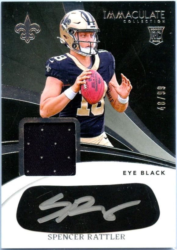 Product Spencer Rattler RC 2024 Immaculate Eye Black Rookie Patch Auto SP 48/99 Link