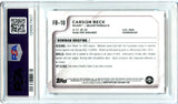 Carson Beck RC 2025 Bowman U Chrome National Convention Rookie PSA 10