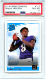 Lamar Jackson RC 2018 Donruss Rated Rookie #317 PSA 10