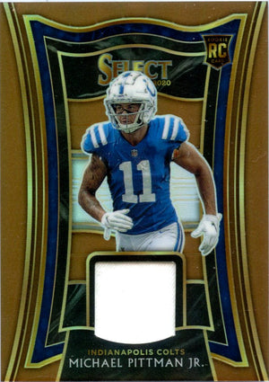 Michael Pittman Jr RC 2020 Panini Select Bronze Rookie Patch SP 10/49