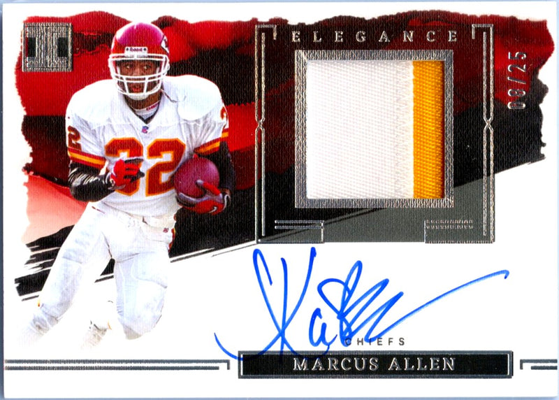 Marcus Allen 2023 Impeccable Elegance Jersey Patch Auto SP 8/25-1