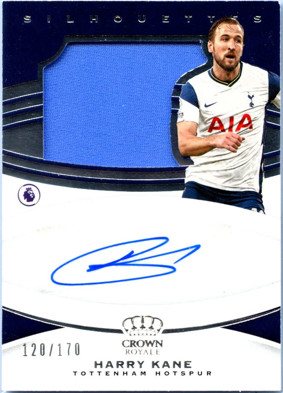 Product Harry Kane 2020-21 Panini Chronicles Crown Royale Silhouettes Jersey Patch Auto SP 120/170 Link