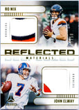 Bo Nix John Elway 2025 Panini Luminance Reflected Materials Dual Patch SP 1/50