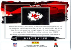 Marcus Allen 2023 Impeccable Elegance Jersey Patch Auto SP 8/25-2