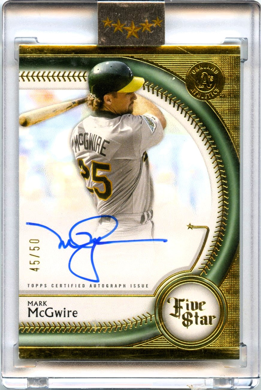 Mark Mcgwire 2024 Topps Five Star Green On Card Auto SP 45/50