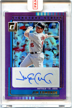 Jim Edmonds 2025 Donruss Purple Signature Series Auto SP 6/25-1