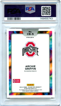 Archie Griffin 2024 Panini Ohio State NIL Color Blast SSP PSA 10-2