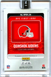 Quinshon Judkins RC 2025 Panini Instant Rookie Premier Shoot Auto 37/99