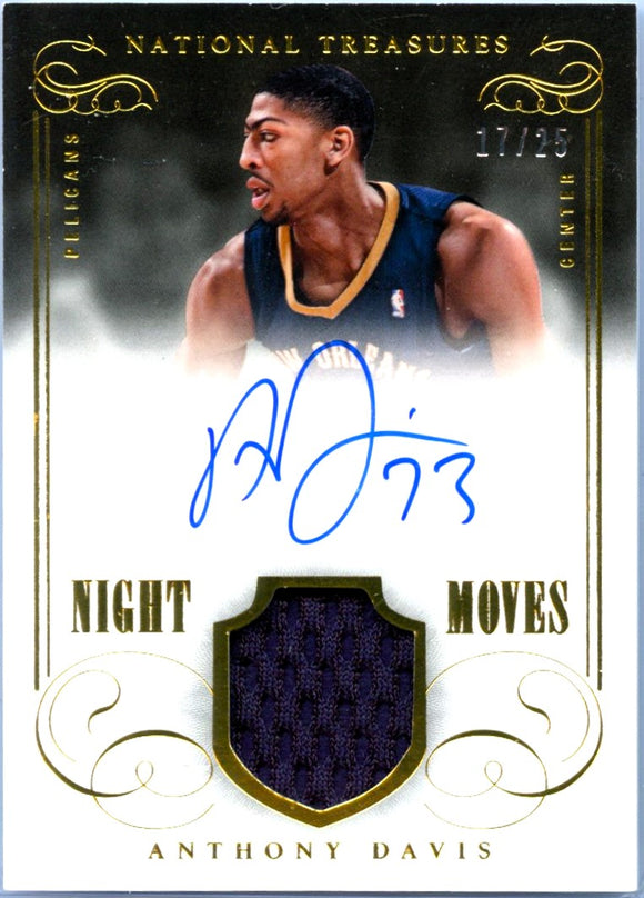 Product Anthony Davis 2013-14 National Treasures Night Moves Game Used Patch SP 17/25 Link