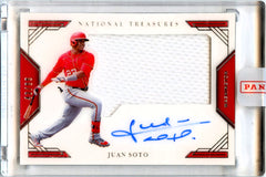 Juan Soto 2020 National Treasures Jersey Patch Auto SP 43/99-1