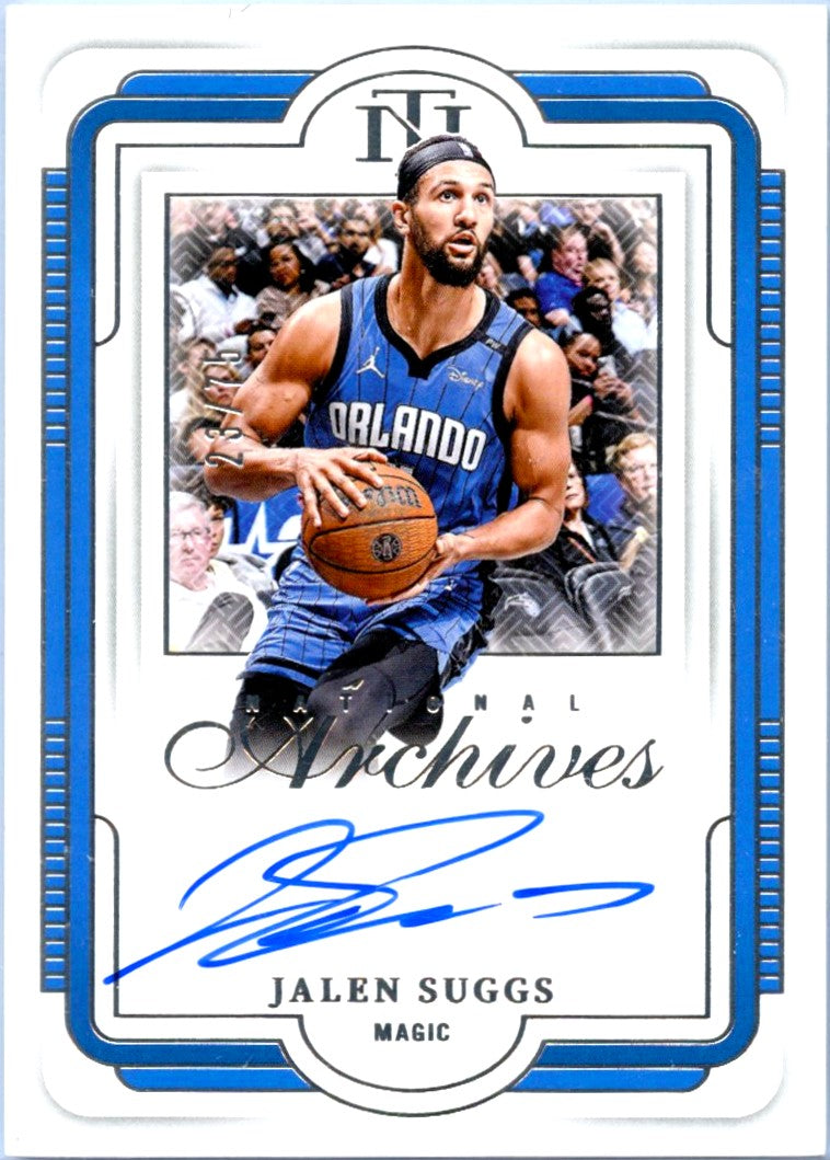 Jalen Suggs 2024-25 National Treasures Archives Auto SP 23/75-1