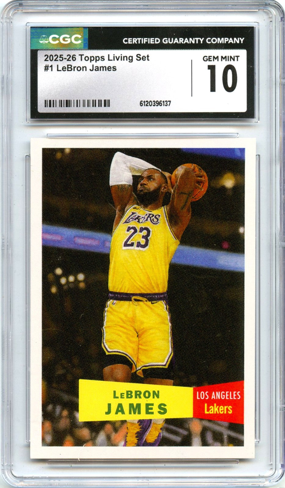 Lebron James 2025-26 Topps Living Set #1 CGC 10