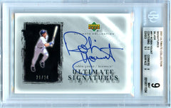 Robin Yount 2001 UD Ultimate Collection On Card Auto SP 21/24 BGS 9-1