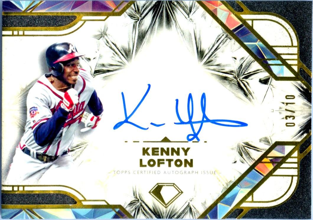 Kenny Lofton 2025 Topps Diamond Icons On Card Auto SP 3/10
