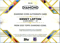 Kenny Lofton 2025 Topps Diamond Icons On Card Auto SP 3/10-2