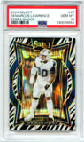 Demarcus Lawrence 2024 Panini Select Concourse Zebra Shock Prizm SSP #47 PSA 10