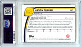 Mason Graham RC 2024 Bowman U Sapphire Yellow Rookie SP 12/75 PSA 10