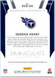 Derrick Henry 2023 Immaculate Remarkable Gold Laundry Tag Patch SP 6/10