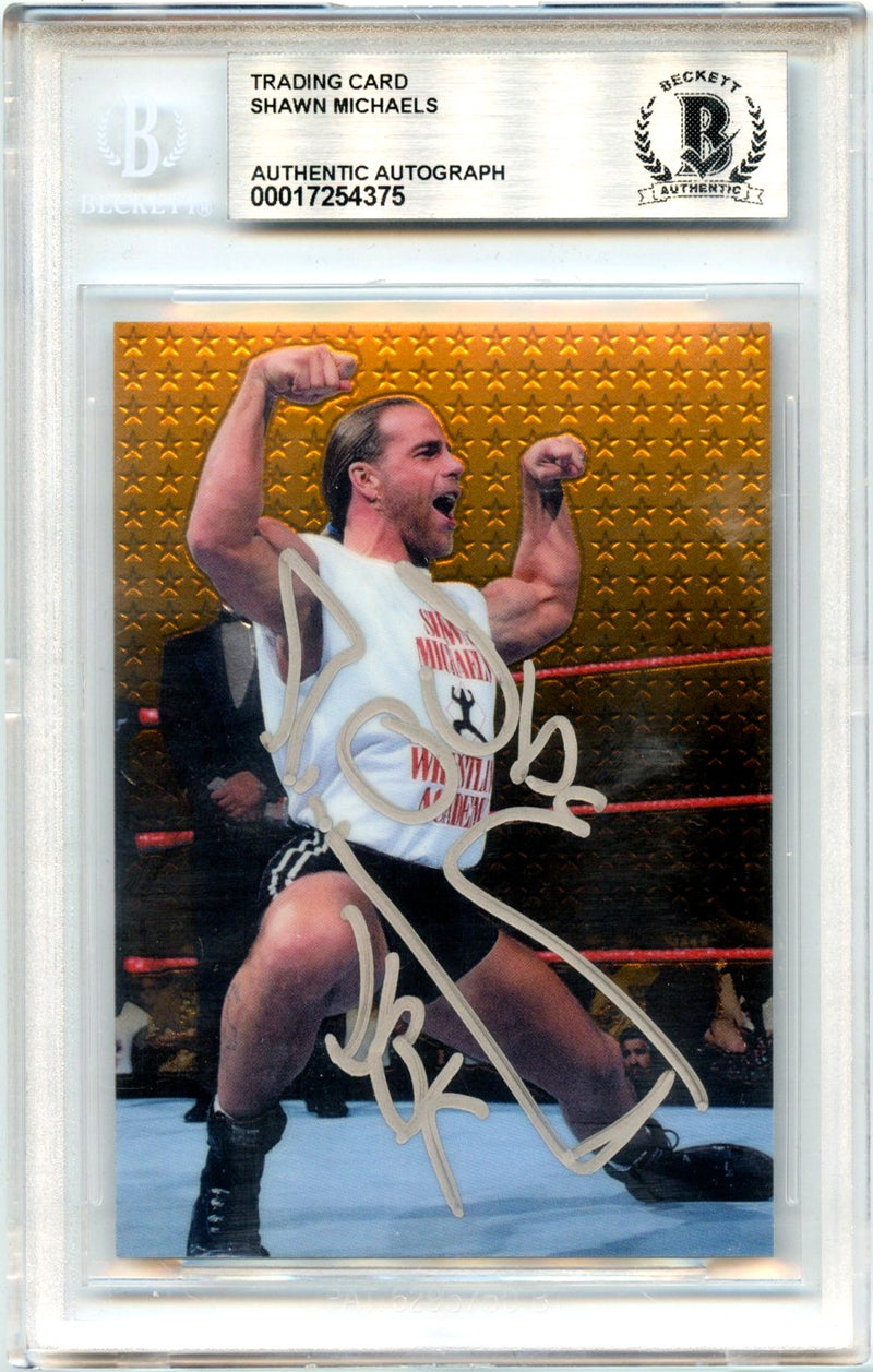Shawn Michaels 1999 WWF Smackdown Chromium Edition In Person Auto Beckett Authentic-1