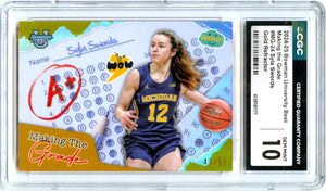Syla Swords RC 2024 Bowman U Best Gold Making The Grade Rookie SP 41/50 CGC 10