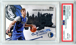 Cooper Flagg RC 2025-26 Topps Clutch City Prospects Rookie PSA 8