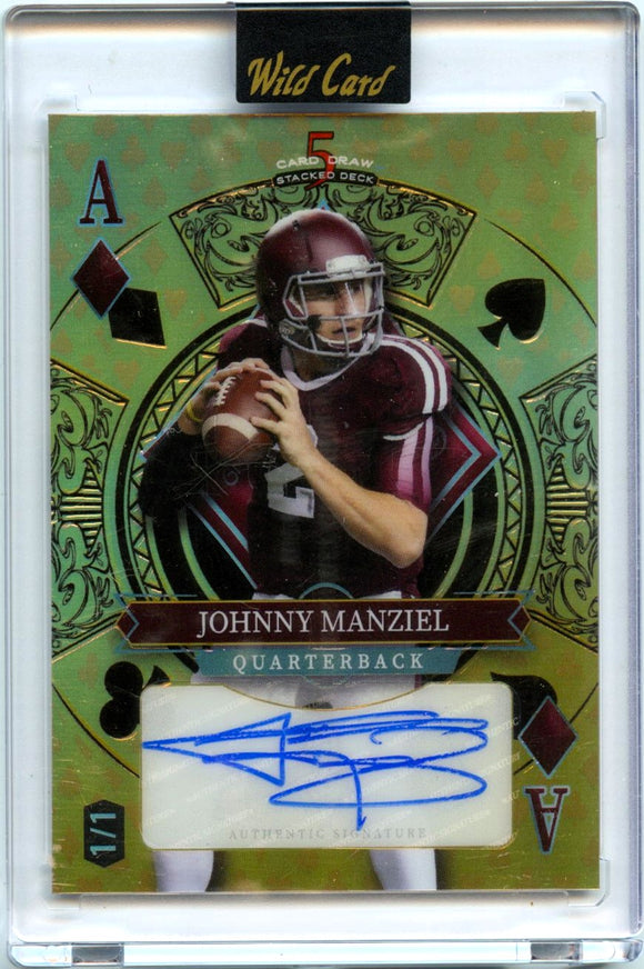 Product Johnny Manziel 2024 Wild Card Gold Ace Auto SP 1/1 Link