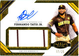 Fernando Tatis Jr 2025 Topps Tier One Game Used Patch Auto SP 17/25