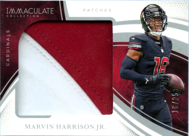 Marvin Harrison Jr 2025 Immaculate Jumbo Jersey Patch SP 16/25-1