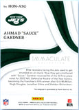 Ahmad Sauce Gardner 2023 Immaculate Defensive Rookie Of The Year Auto SP 12/22