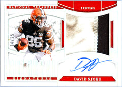 David Njoku 2024 National Treasures Colossal Silver Patch Auto SP 14/25-1