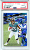 Travis Hunter RC 2025 Panini National Gold Pack Blue Ice Rookie SP 37/75 PSA 10