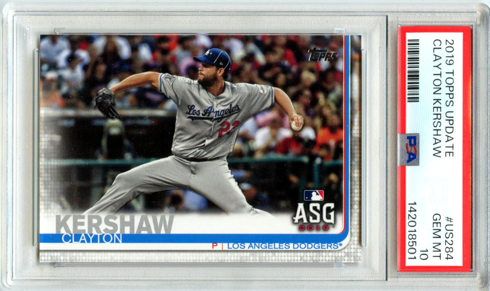 Clayton Kershaw 2019 Topps Update All Star Game PSA 10-1