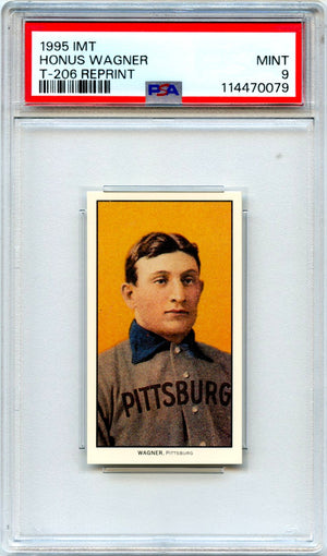 Honus Wagner 1995 IMT T-206 Piedmont Reprint PSA 9 Mint