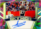 Steve Atwater 2020 Panini Obsidian Neon Marble Sky High Auto SP 3/4