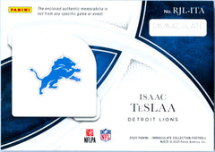 Isaac Teslaa RC 2025 Immaculate Jacket Logos Rookie Jumbo Patch SP 10/25-2