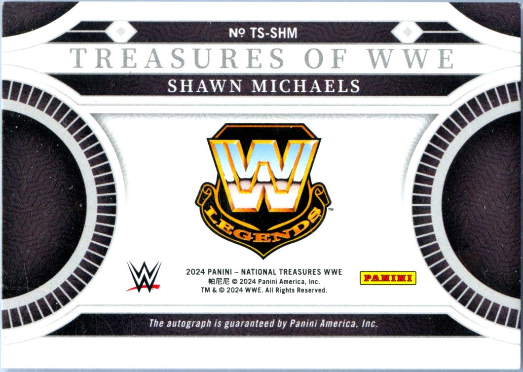 Shawn Michaels 2024 National Treasures WWE Treasures Of WWE Gold Auto SP 45/49-2