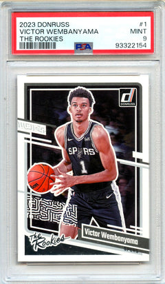 Victor Wembanyama RC 2023-24 Donruss The Rookies #1 PSA 9-1