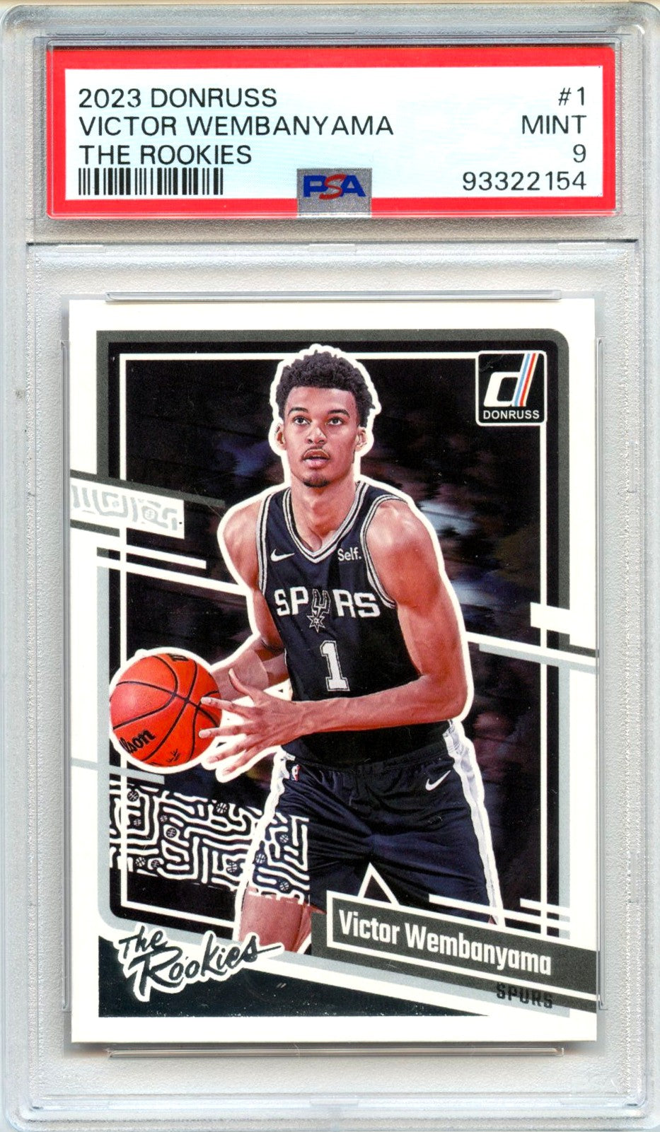 Victor Wembanyama RC 2023-24 Donruss The Rookies #1 PSA 9
