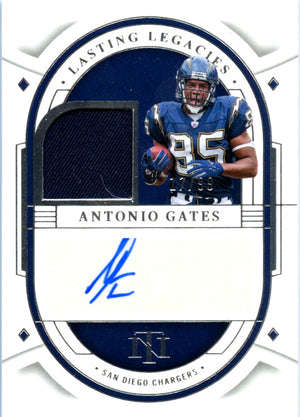 Antonio Gates 2023 National Treasures Lasting Legacies Patch Auto SP 17/99