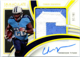 Chris Johnson 2022 Immaculate Gold Game Used Patch Auto SP 6/10