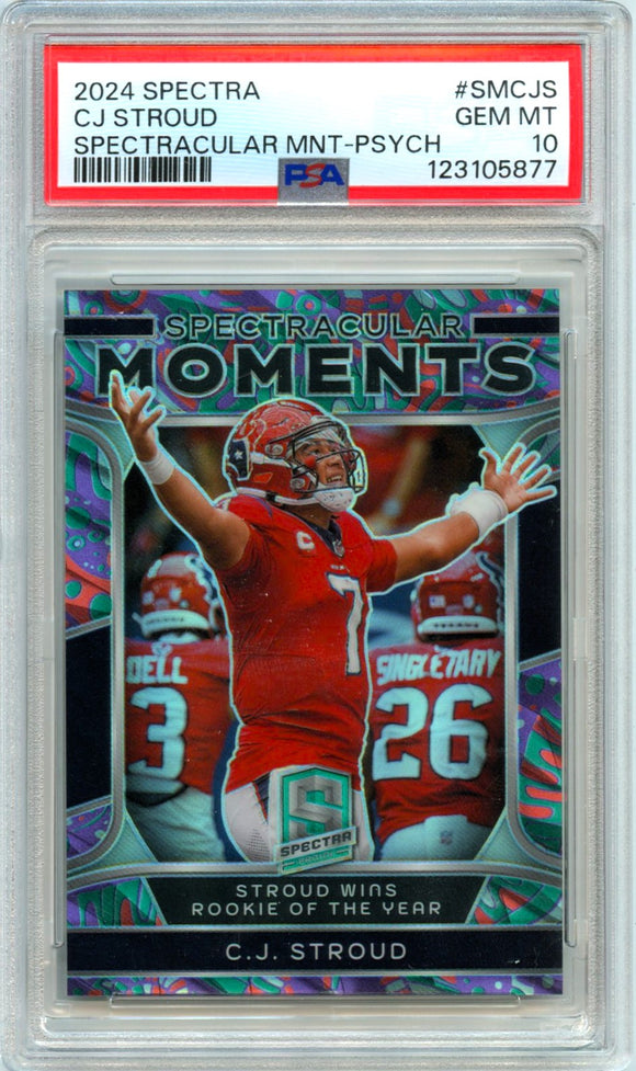 Product Cj Stroud 2024 Panini Spectra Psychadelic Spectracular Moments SP 4/5 PSA 10 Link