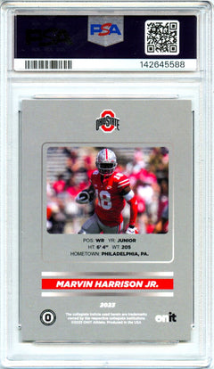 Marvin Harrison Jr RC 2023 ONIT Ohio State Signature Series Rookie Auto SP 139/400 PSA 10-2