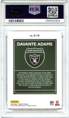 Davante Adams 2023 Donruss Downtown! Case Hit SSP PSA 9-2