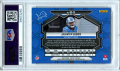 Jahmyr Gibbs RC 2023 Panini Mosaic Red Sparkle NFL Debut Rookie PSA 8-2