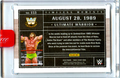 Ultimate Warrior 2024 Panini Three Count Pink Timeless Moments SP 4/4-2